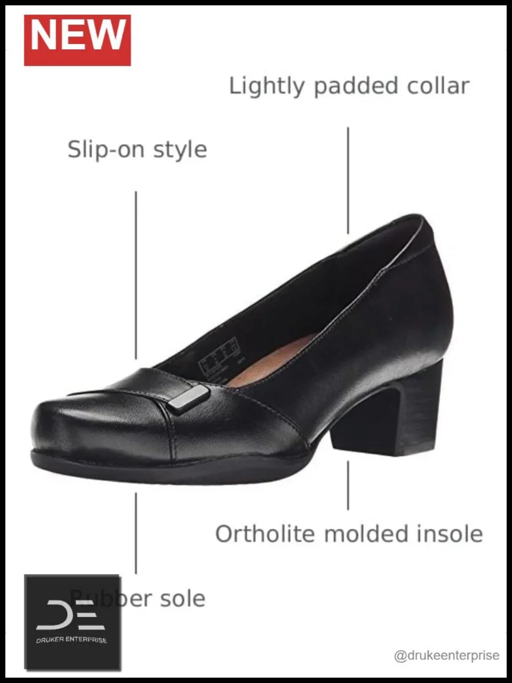 Leather Artisan Collection Slip-On Classic Heels Women's Pumps